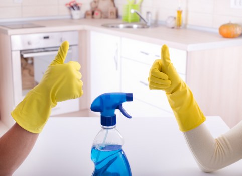 Carpet cleaning technician in Herne Hill preparing equipment safely