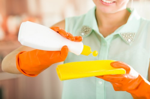 Encrypted payment confirmation for carpet cleaning services