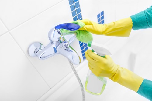 Ethical supply chain inspection checklist near cleaning equipment