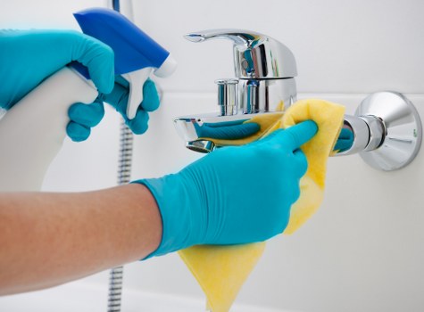Waste handling and disposal procedures for cleaning residue