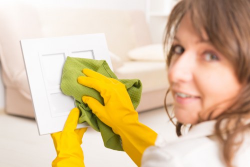 Charity donation and reuse partnership for cleaned textiles